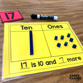 Decomposing Teen Numbers - A Kinderteacher Life