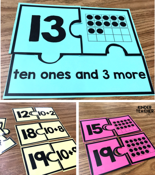 Decomposing Teen Numbers - A Kinderteacher Life