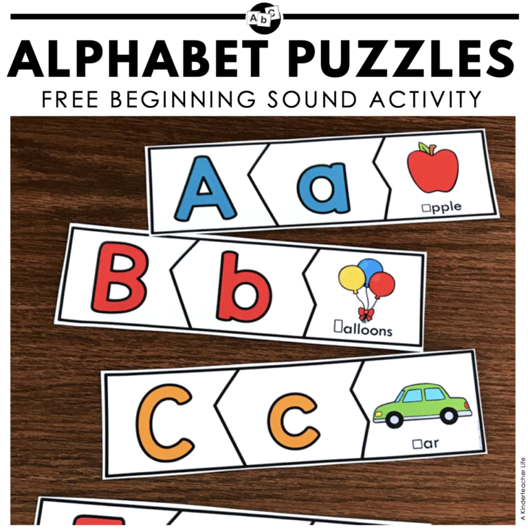 Alphabet Puzzles FREEBIE