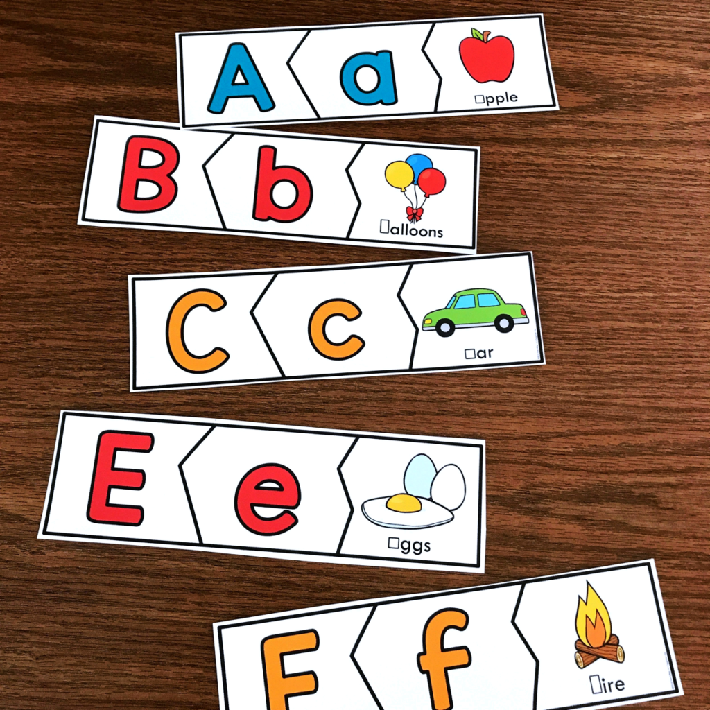 Alphabet Puzzles FREEBIE A Kinderteacher Life