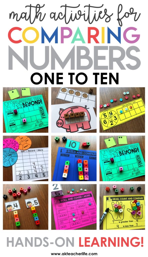 Comparing Numbers Math Centers Freebie Included A Kinderteacher Life