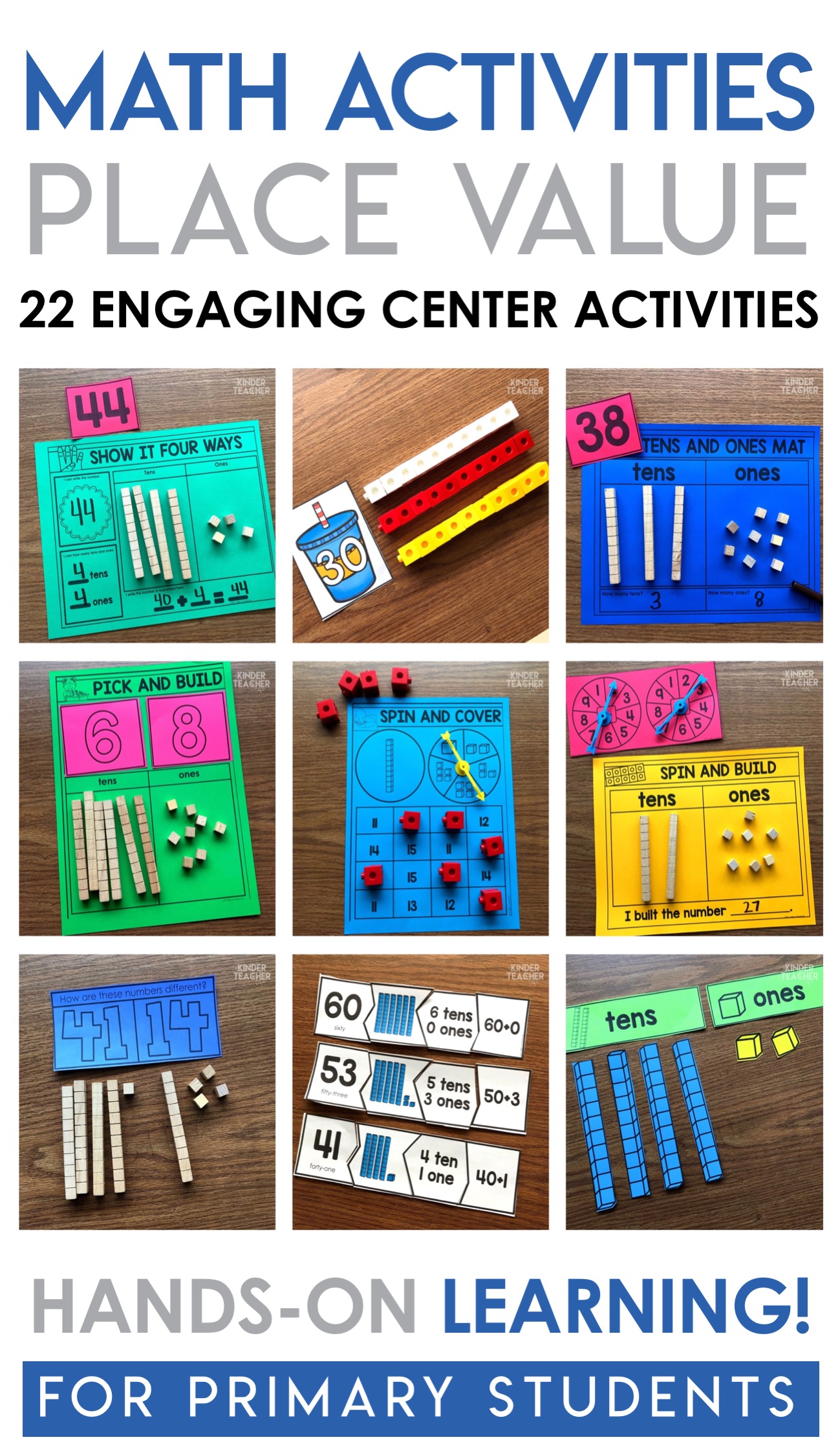 Place Value Math Centers A Kinderteacher Life