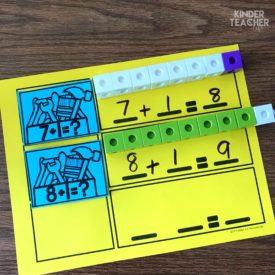 One More, One Less Math Center Activities - A Kinderteacher Life