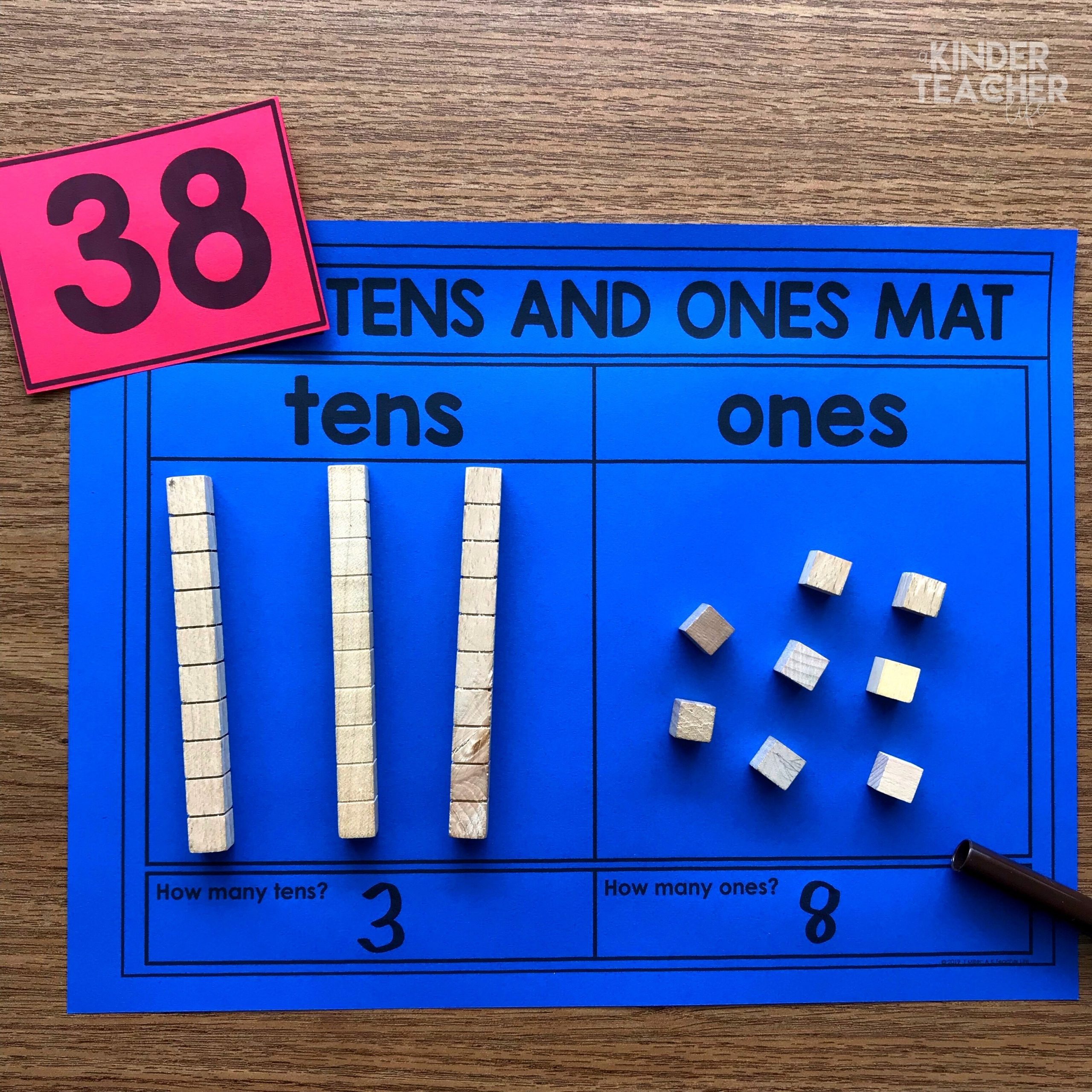 Place Value Math Centers A Kinderteacher Life