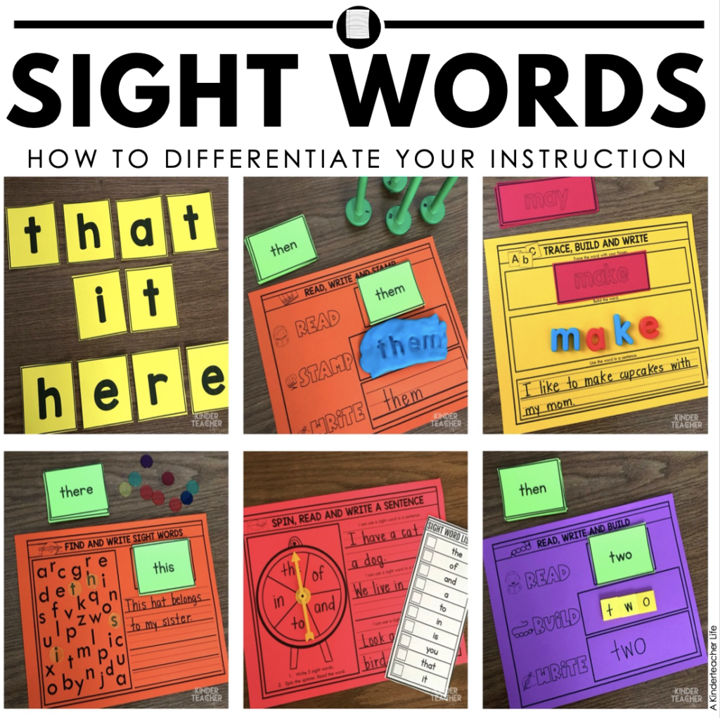 How to Introduce Sight Words - A Kinderteacher Life