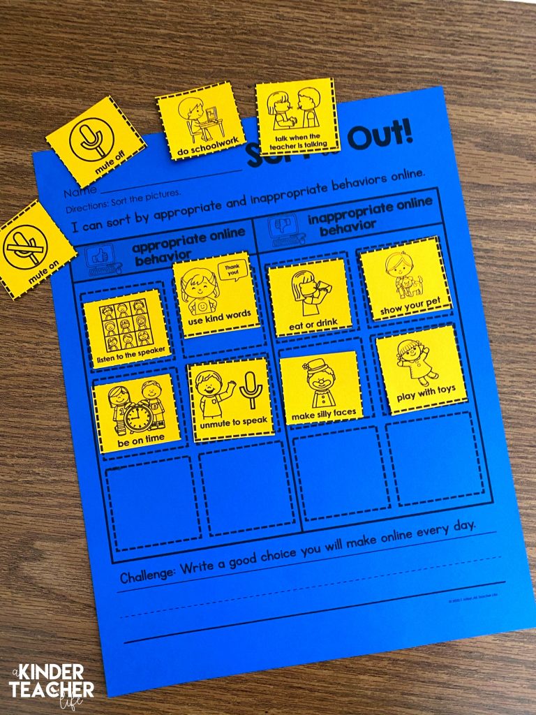 Learn at-home expectations freebie - download the digital expectations freebie! Perfect for Kindergarten and First Grade! 