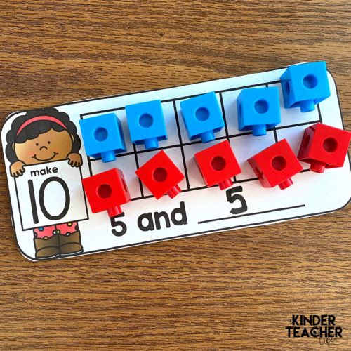 Ways to Make 5 and 10 Numbers Mats - A Kinderteacher Life