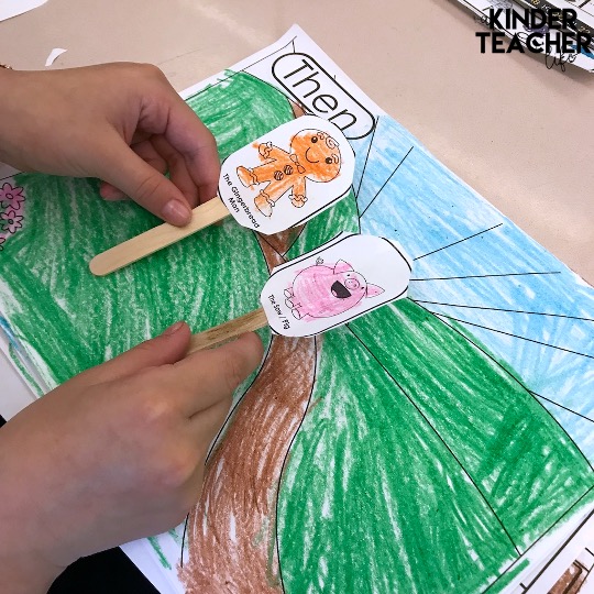 Gingerbread retell activity - students retell the story by acting it out