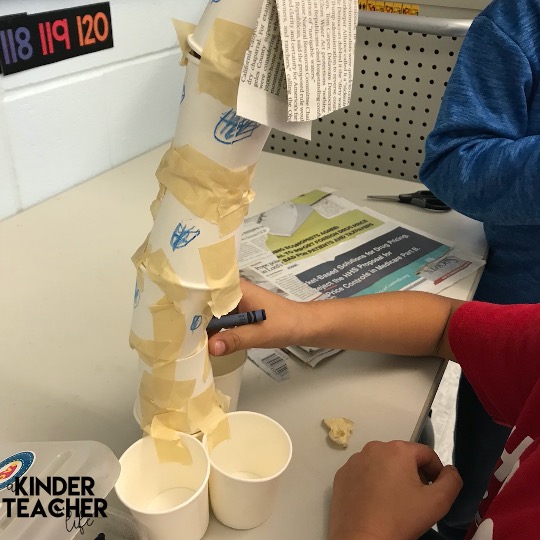 Winter engineering activity - build a tower 