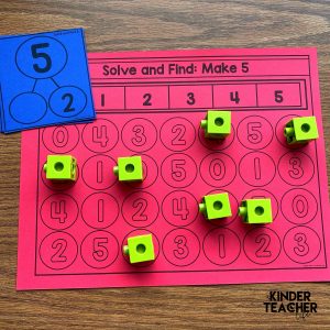 Kindergarten Hands-On Math Centers: Addition - A Kinderteacher Life