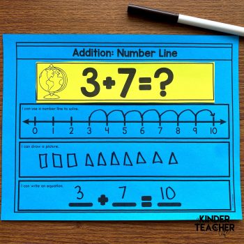 Kindergarten Hands-On Math Centers: Addition - A Kinderteacher Life