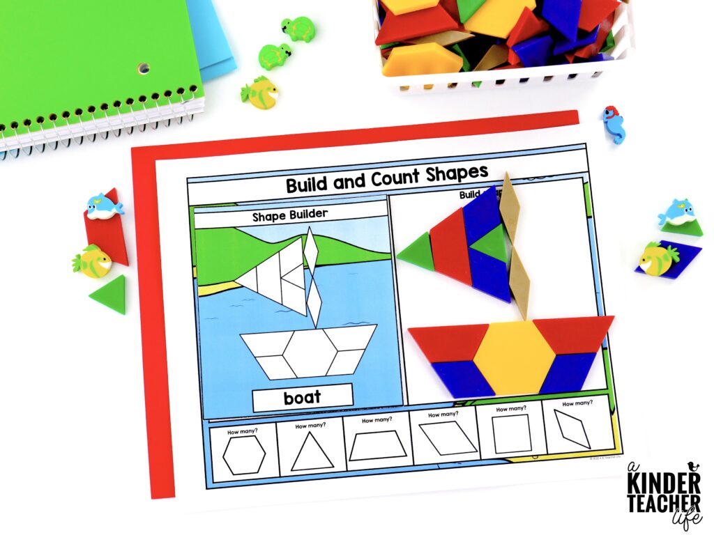 Hands-on Kindergarten Math Review - 2D and 3D Shapes